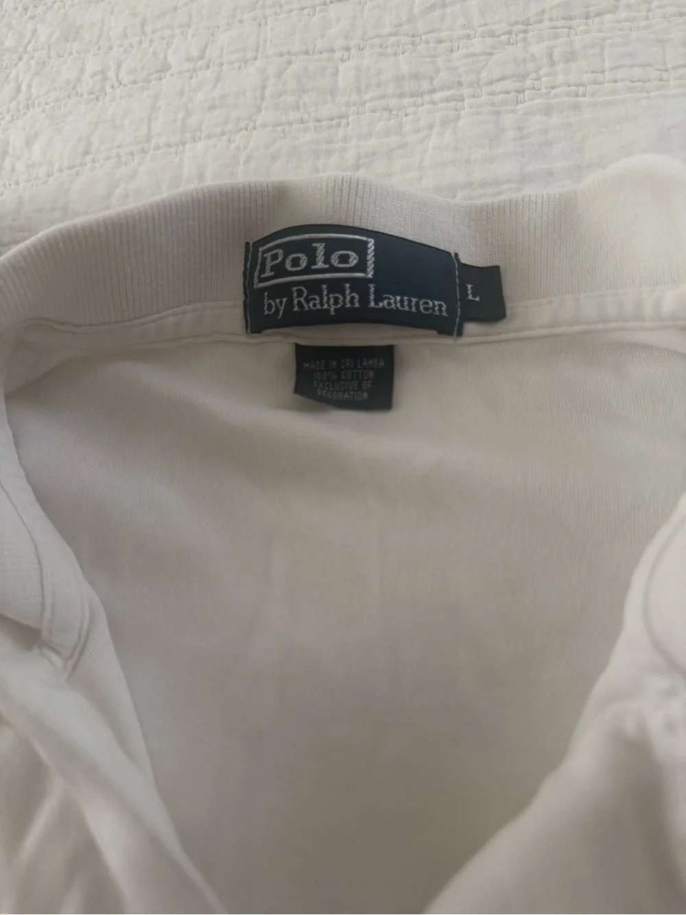 Polo by Ralph Lauren White Short-Sleeve Polo with Navy Pony